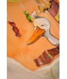 Chilled Goose in Sweet Kingdom - Original Hand-Painted Watercolor Illustration A4