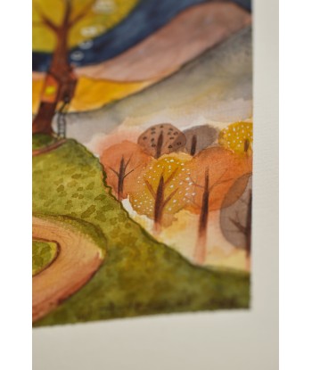 Cozy Treehouse - Watercolor Illustration A4