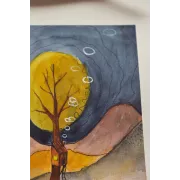 Cozy Treehouse – Original Watercolor Illustration, A4