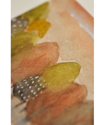 Playful Weasel Bubblegum - Watercolor Illustration A4